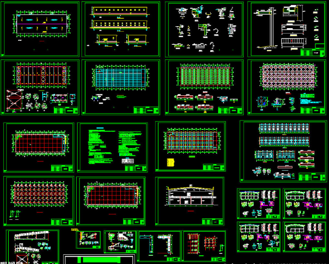 兴义二层全钢结构超市图纸